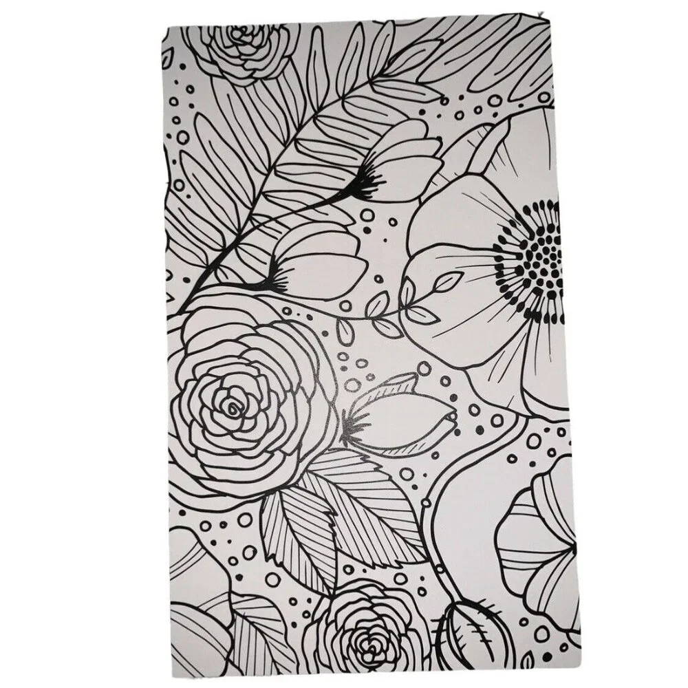 LimeLife Dashboard A5 Black White Coloring Cahier Travelers Notebook Insert